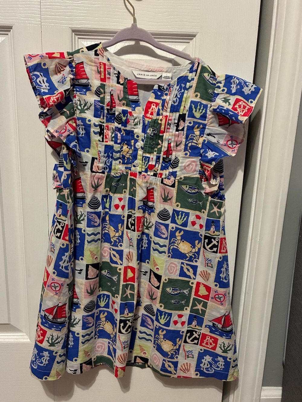 Janie and Jack Nautical Patchwork Dress - Girls 6